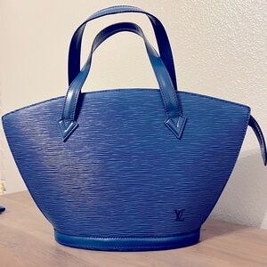 LV Saint Jacques Epi + matching wallet (blue) + COA + unbranded dust bag